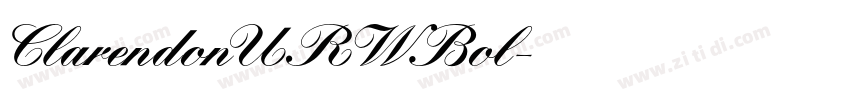 ClarendonURW Bol字体转换